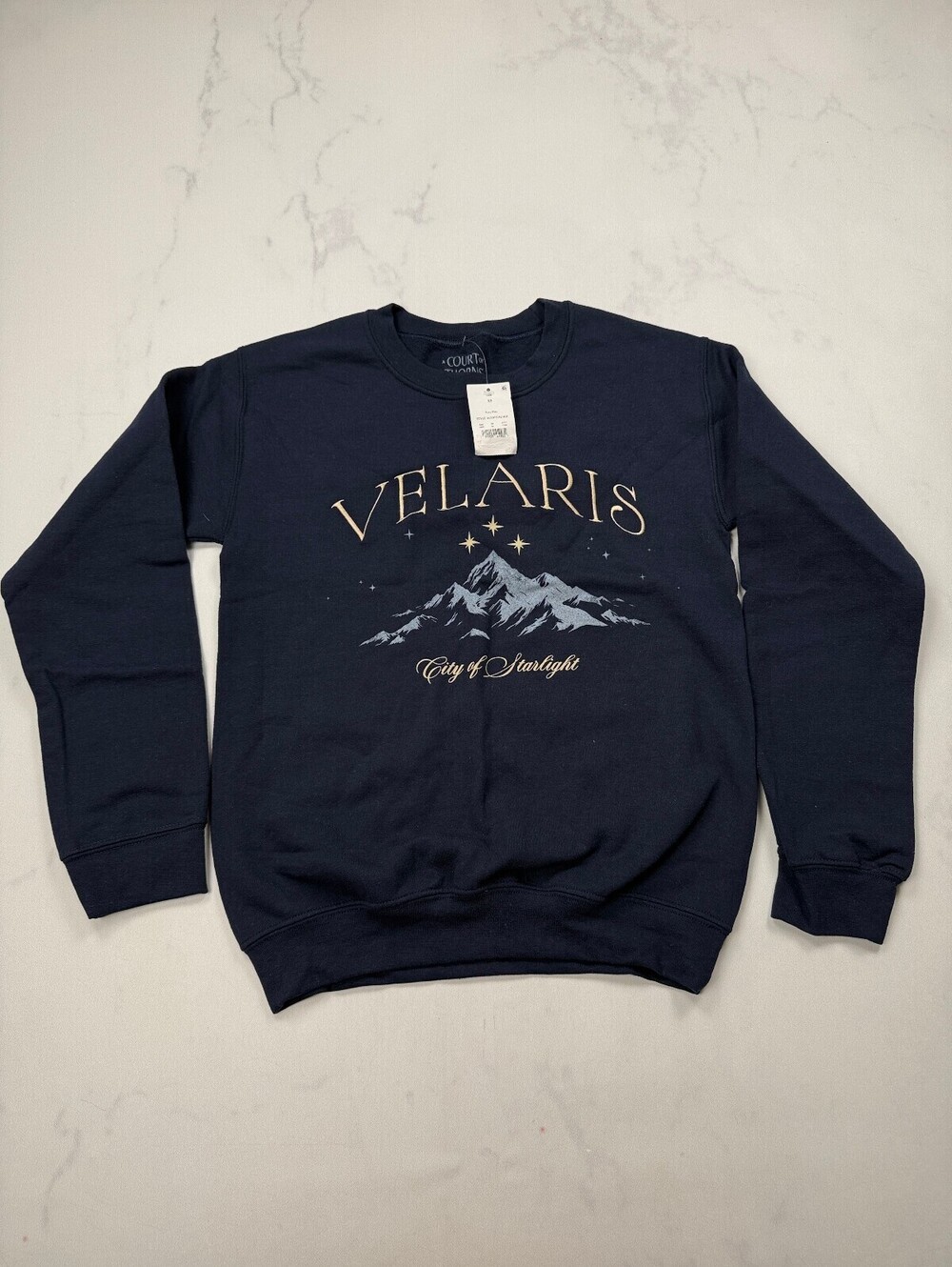 A Court Of Thorns And Roses Velaris Sweatshirt Navy Modern Indie - Womens XS